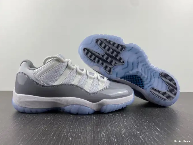Bmlin 11 Low Grey Cement Jordan Air AV2187-140 0517